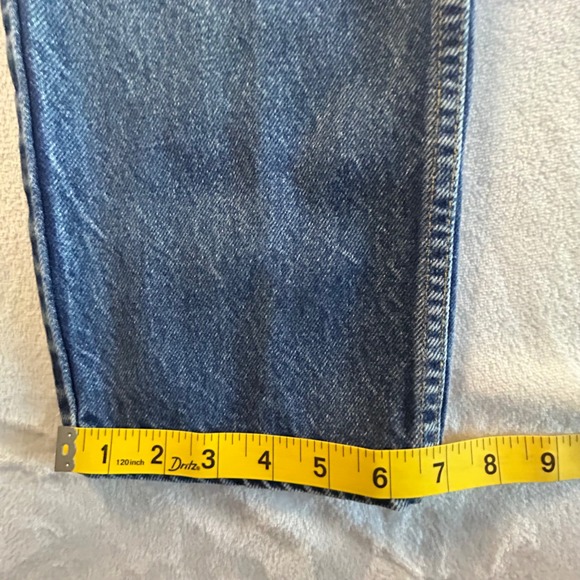 VTG Orange Tab Levi 505 Mens Jeans Reg Fit Straight Leg Dark Wash W31 L32 - Picture 6 of 11